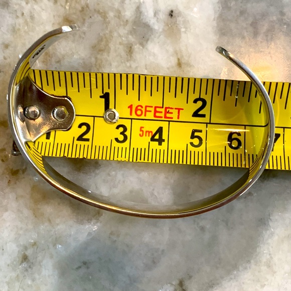 .925 Sterling Silver Cuff Bracelet - Picture 5 of 5